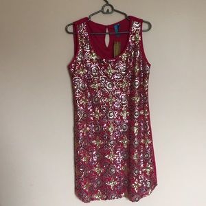 Pink, sparkly party dress from Francesca's.